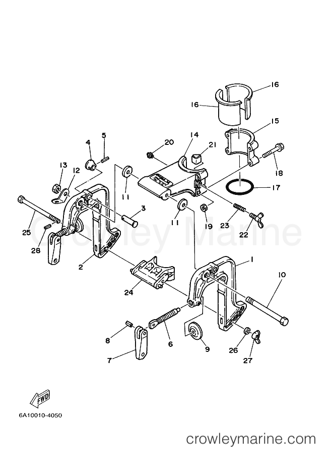 Yamaha Motors 2B (6A1) [999] - BRACKET