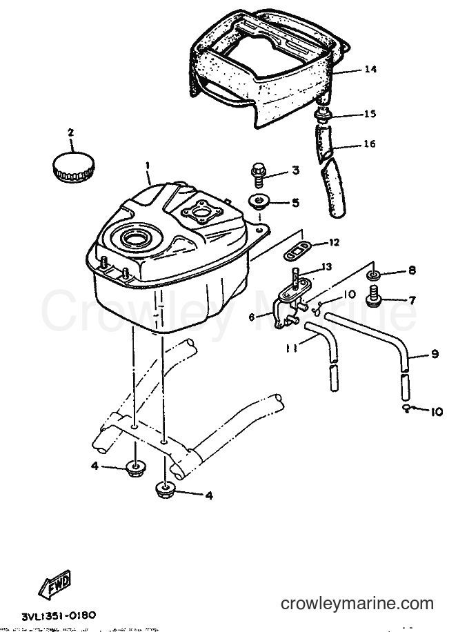 1994 Scooter CW50 - CW50 (3WV5) [999] - FUEL TANK