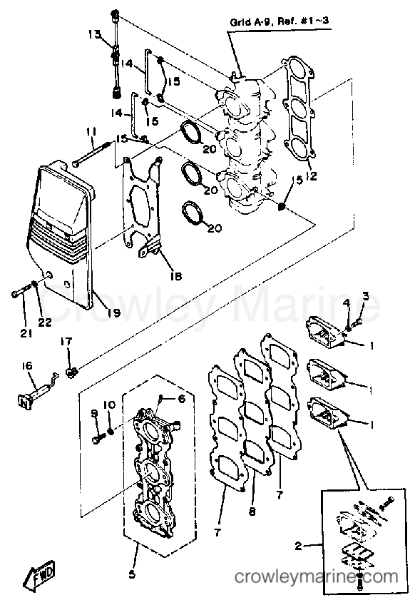Yamaha Motors 70ETLN - INTAKE