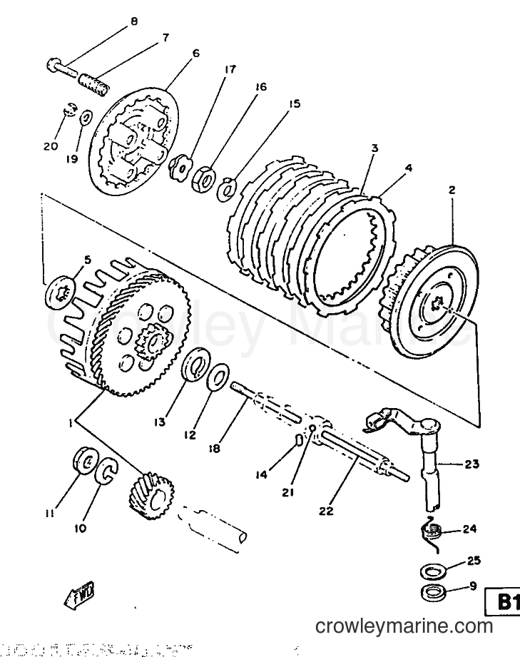 1987 Dirt Bike DT125LC - DT125LC (2AJ) [999] - CLUTCH