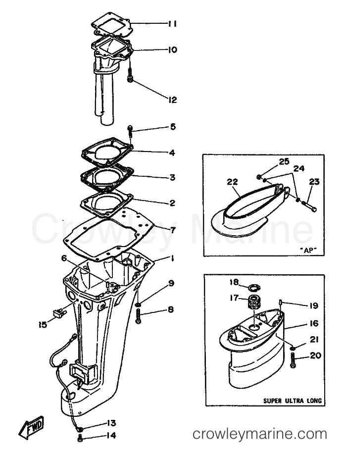 Yamaha Motors 15D (6E8) [999] - UPPER CASING