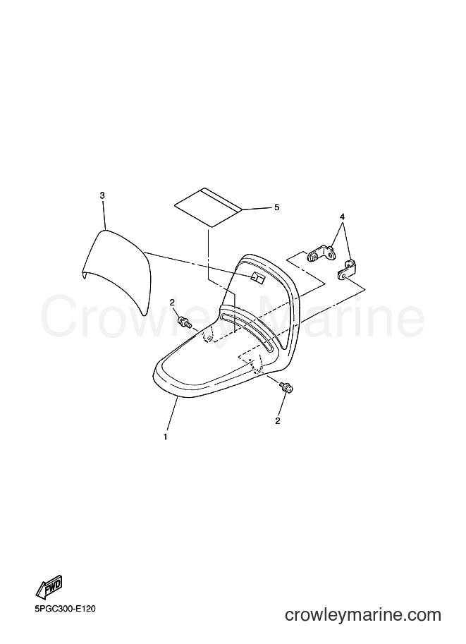 2017 Dirt Bike PW50 - PW50 (2SAA) [020] - FRONT FENDER