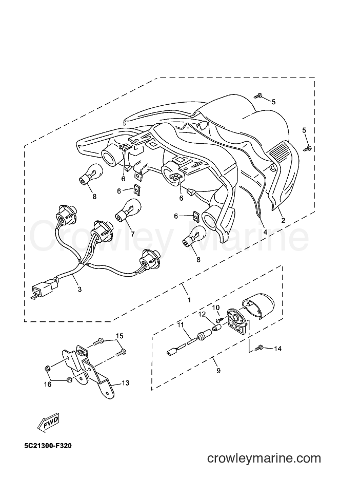 Yamaha Motors YN50 (5C2J) [080] - TAILLIGHT