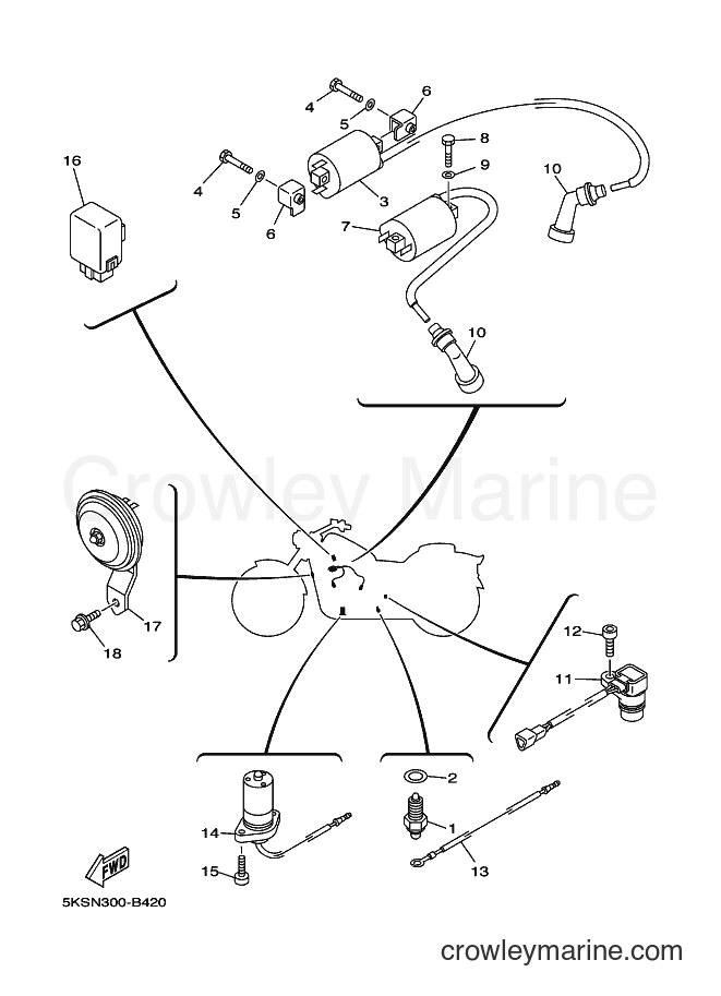 Yamaha Motors XVS1100A (5KSN) [040] - ELECTRICAL 1