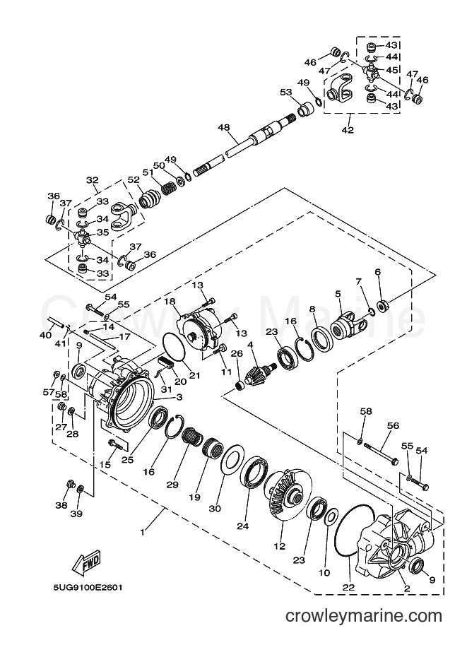 Yamaha Motors YXR660F (5UGH) [010] - FRONT DIFFERENTIAL