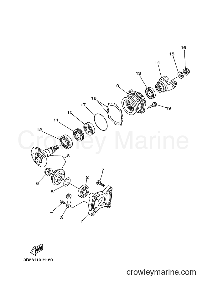 2011 ATV YFM350A - YFM350A (5WHR) [010] - MIDDLE DRIVE GEAR