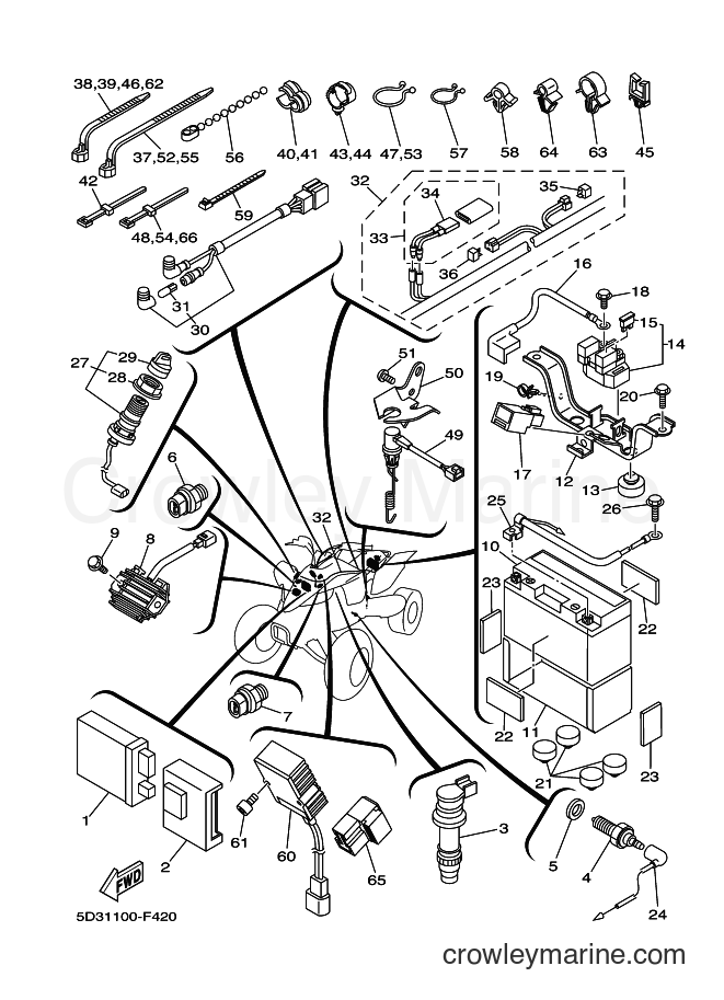 Yamaha Motors YFZ450 (5D3D) [010] - ELECTRICAL 1