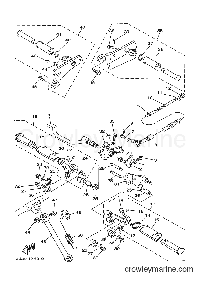 1997 Cruiser XV250S - XV250S (3LSJ) [070] - STAND & FOOTREST