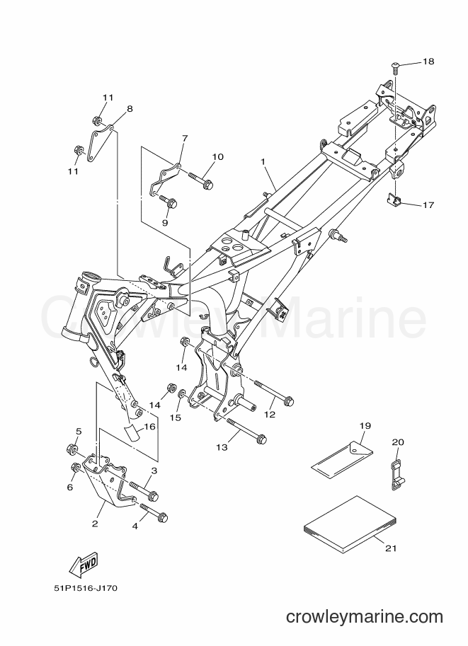 2012 Street Bike YBR125ESD - YBR125ESD (51P2) [010] - FRAME