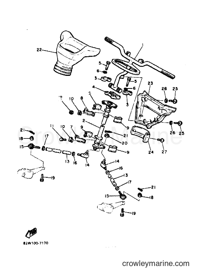 Yamaha Motors SR540P (87U1) [010] - STEERING