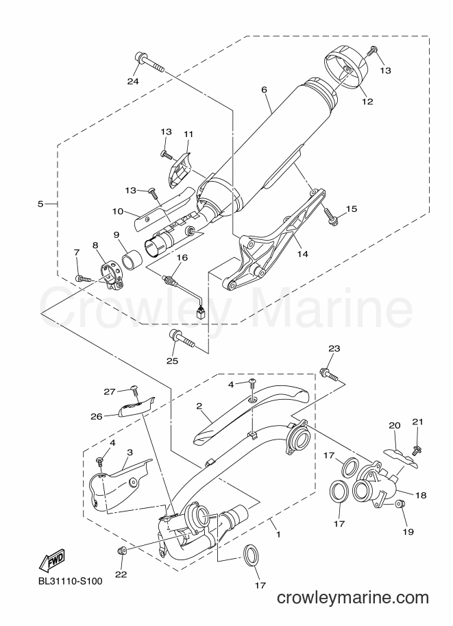 Yamaha Motors XVS950XR-A (BL34) [010] - EXHAUST