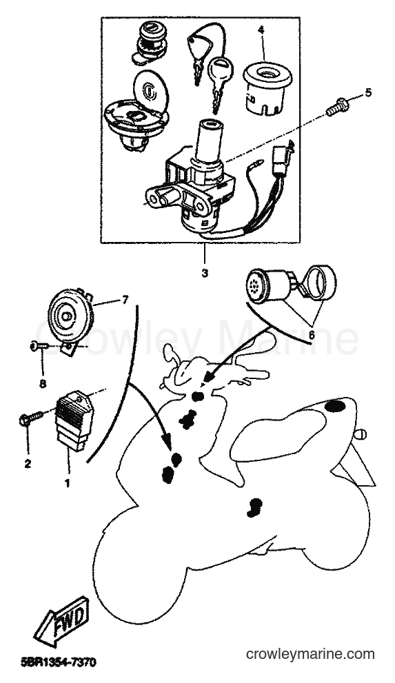 1998 Scooter YQ50 - YQ50 (5DP2) [999] - ELECTRICAL 1
