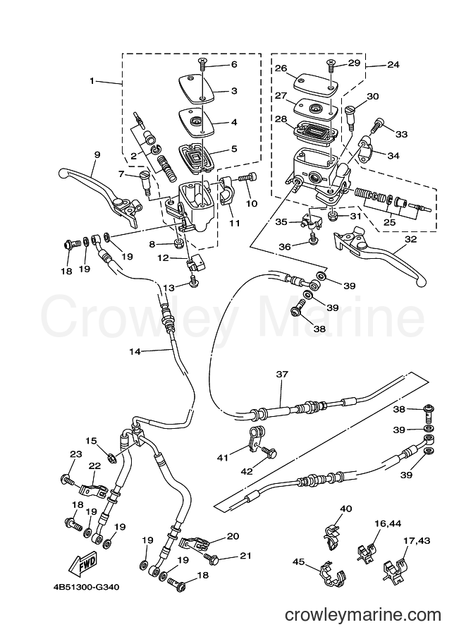 Yamaha Motors XP500 (4B5A) [010] - FRONT MASTER CYLINDER