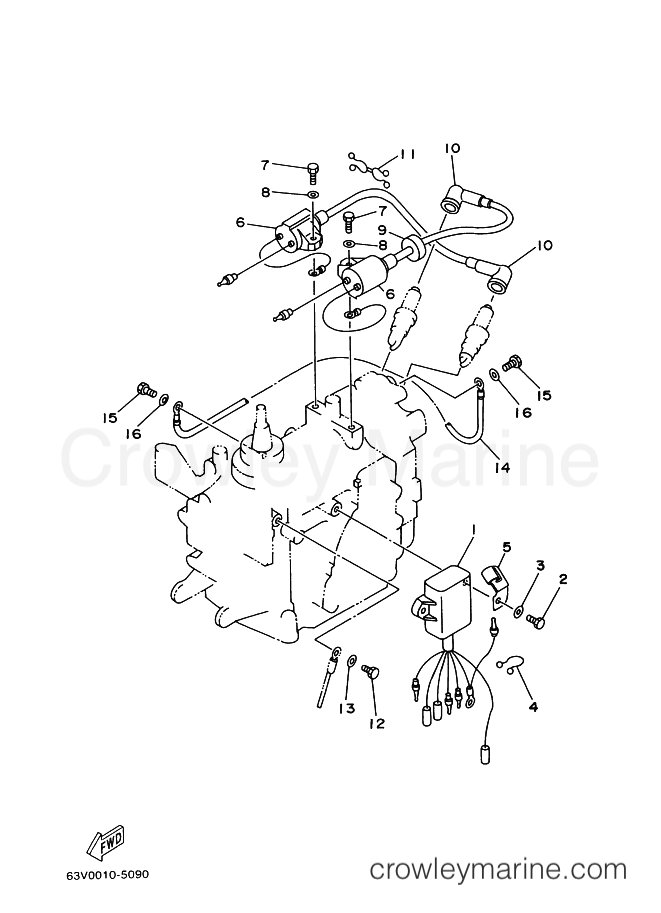 Yamaha Motors 15F (63W6) [060] - ELECTRICAL