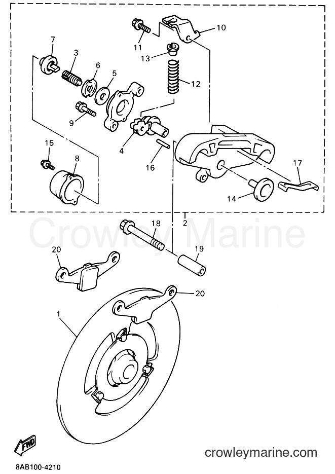Yamaha Motors VX500XT (8CM2) [999] - BRAKE