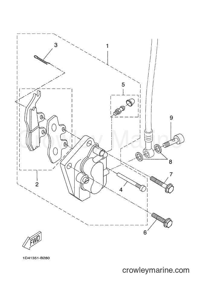 2004 Scooter DT50RSM - DT50RSM (2C32) [010] - FRONT BRAKE CALIPER 2