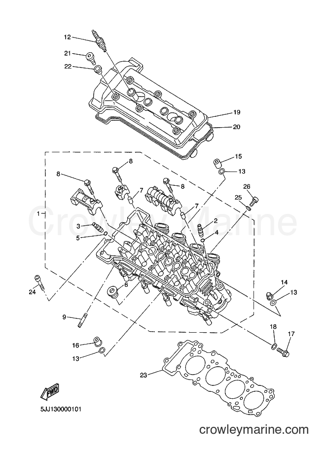 Yamaha Motors YZF-R1 (5JJ1) [090] - CYLINDER