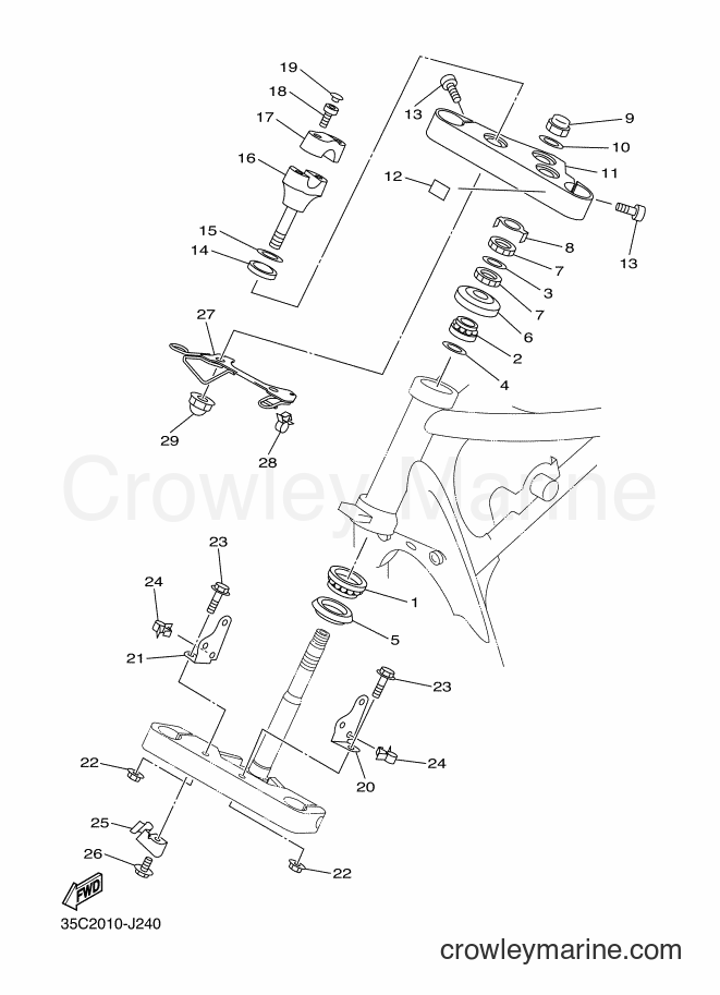 Yamaha Motors XVS400 (35CC) [010] - STEERING