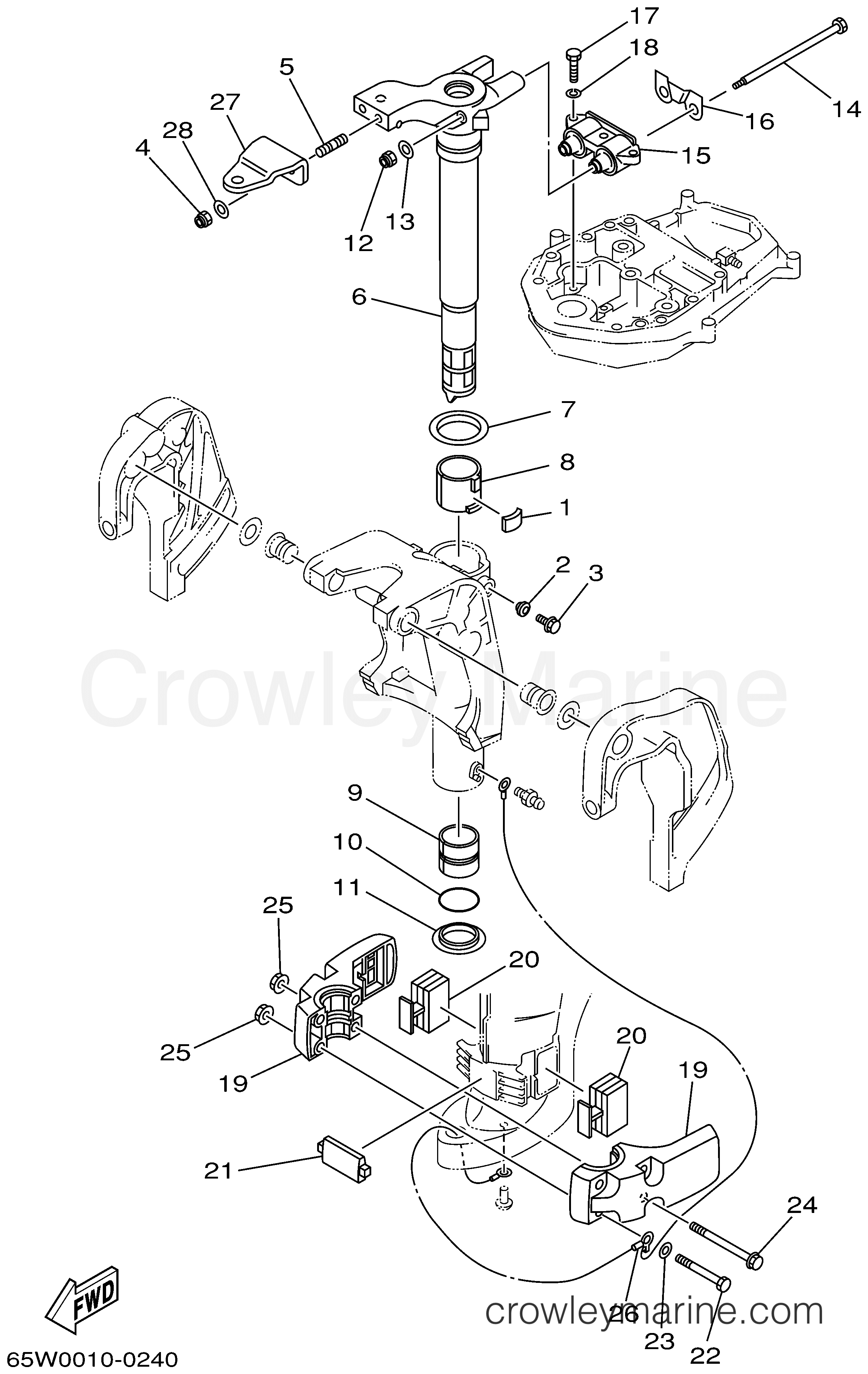 Yamaha Motors F25ELRA - BRACKET 3