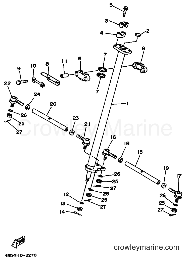 Yamaha Motors YFB250 (4BDH) [010] - STEERING