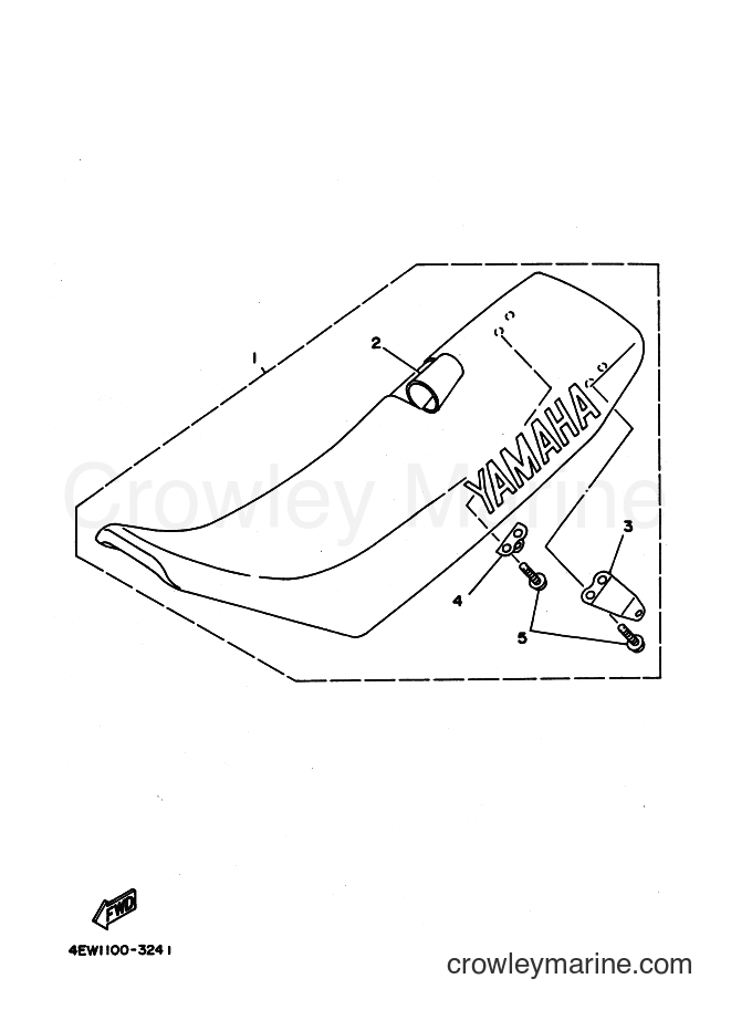 1995 Dirt Bike YZ250 - YZ250 (4MX2) [020] - SEAT