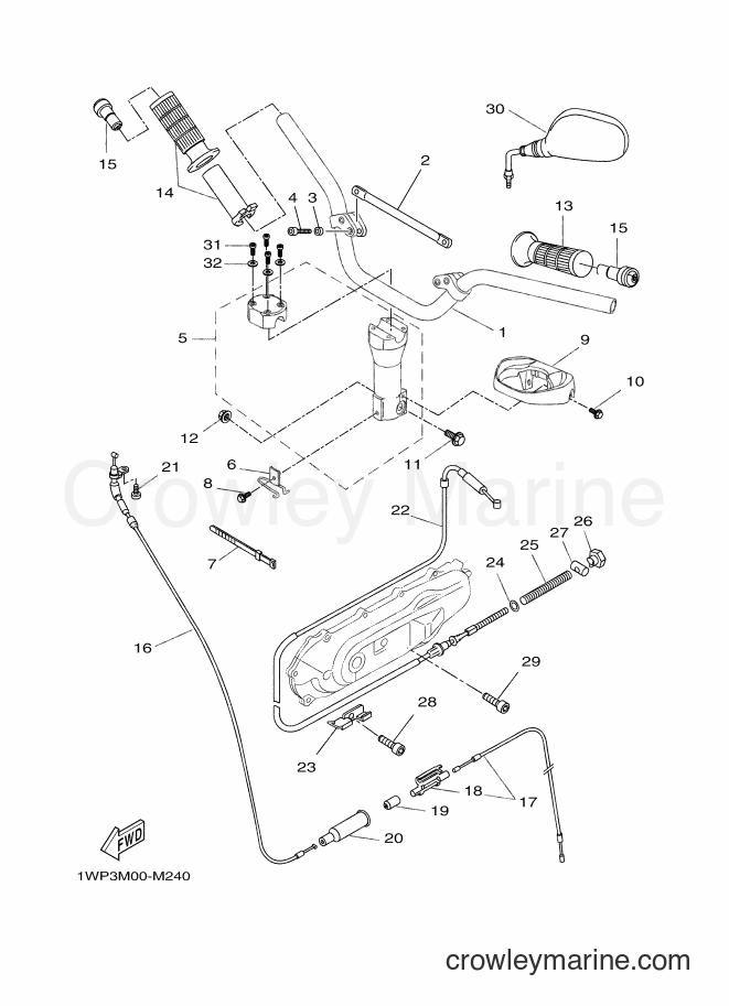 2014 Scooter CW50LN - CW50LN (1WP5) [010] - FRONT BRAKE CALIPER