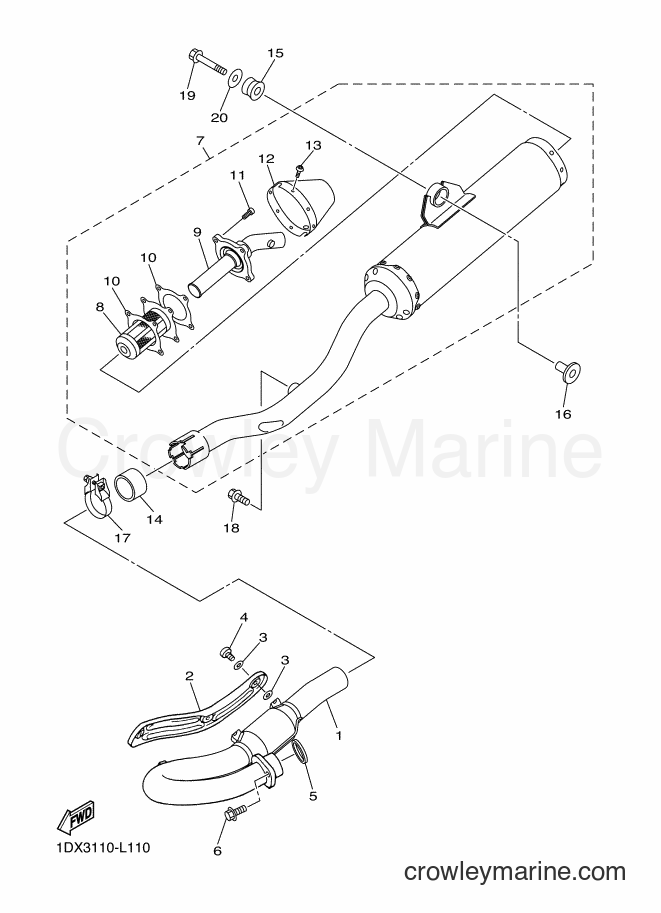 2012 Dirt Bike WR450F - WR450F (1DX4) [010] - EXHAUST