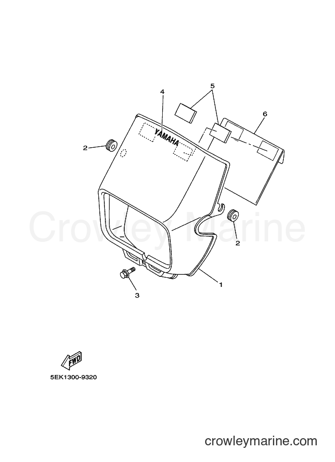 2001 Dirt Bike TW125 - TW125 (5EK5) [010] - COWLING 1