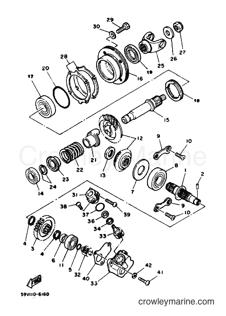 Yamaha Motors YFM225N (59V) [999] - MIDDLE DRIVE GEAR