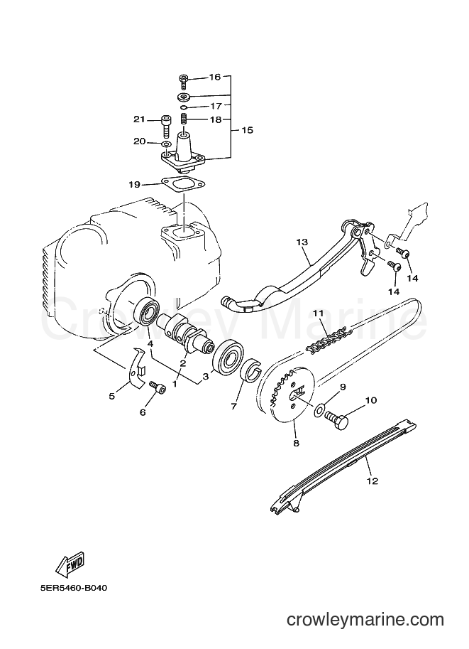 2003 Scooter T105E - T105E (5ER5) [010] - CAMSHAFT & CHAIN