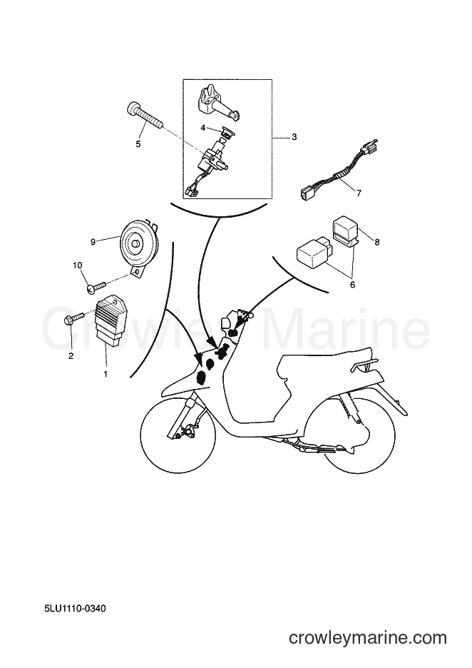 Yamaha Motors CW50 (5MS1) [999] - ELECTRICAL 1