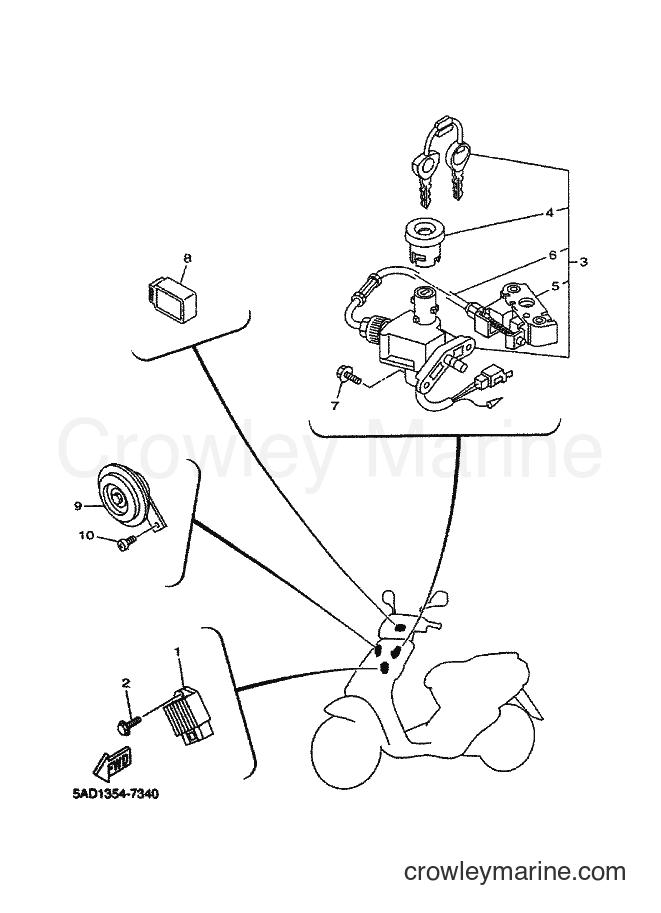 Yamaha Motors YN50 (5BW3) [010] - ELECTRICAL 1