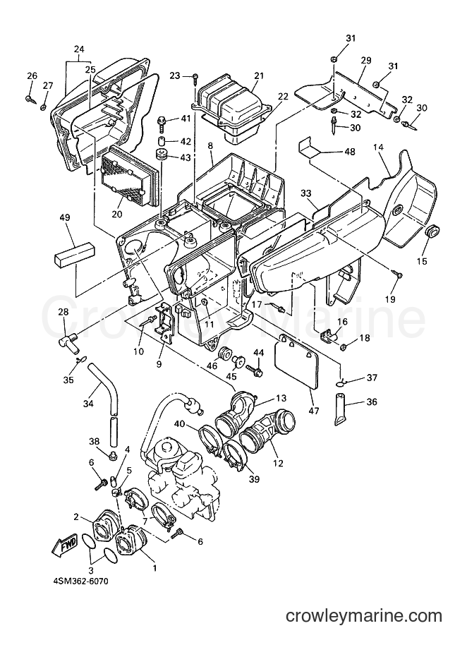 2000 Dirt Bike XT500E - XT500E (4SM3) [010] - INTAKE