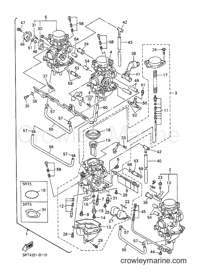 2003 Street Bike FZS600 - FZS600 (5RT5) [010] - CARBURETOR