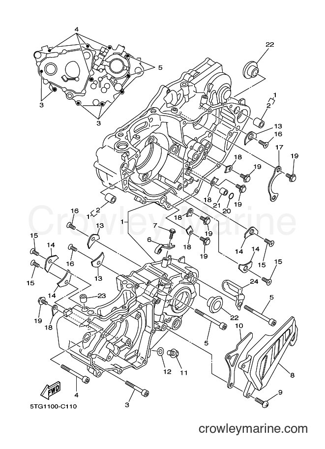 2004 ATV YFZ450 - YFZ450 (5TG2) [010] - CRANKCASE