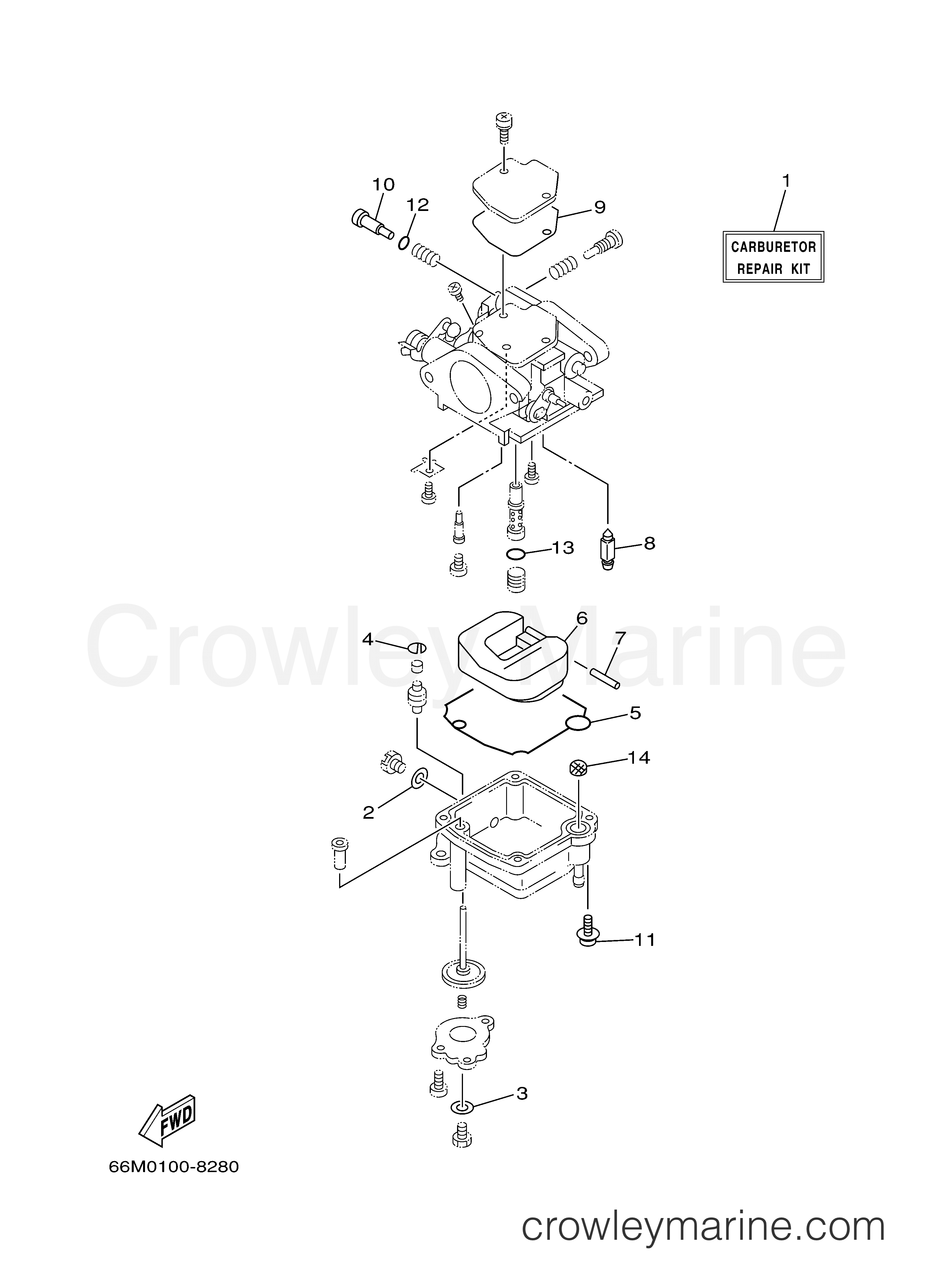Yamaha Motors F15ELHB - REPAIR KIT 2
