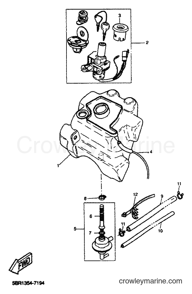 2001 Scooter YQ50 - YQ50 (5PU1) [020] - FUEL TANK