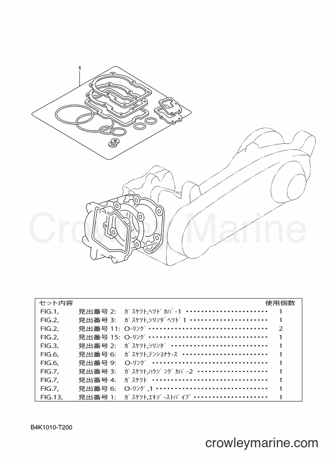 2018 Scooter XCH50 - XCH50 (B4K2) [010] - GASKET KIT A