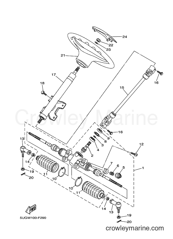 Yamaha Motors YXR660F (5UGK) [010] - STEERING