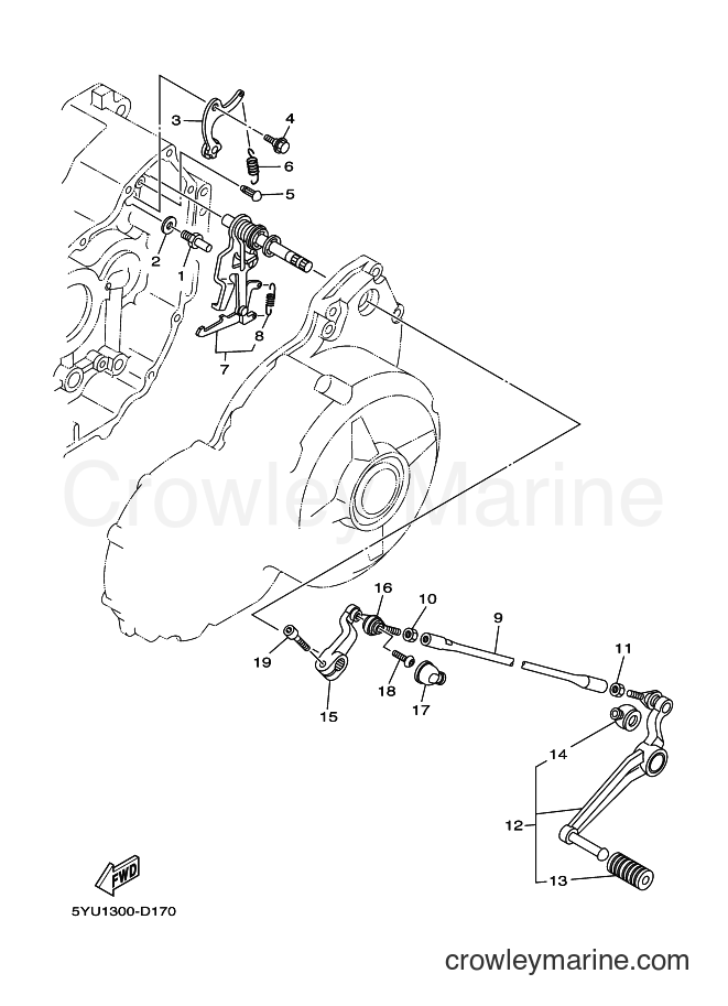 2007 Street Bike MT01 - MT01 (5YUB) [010] - SHIFT SHAFT