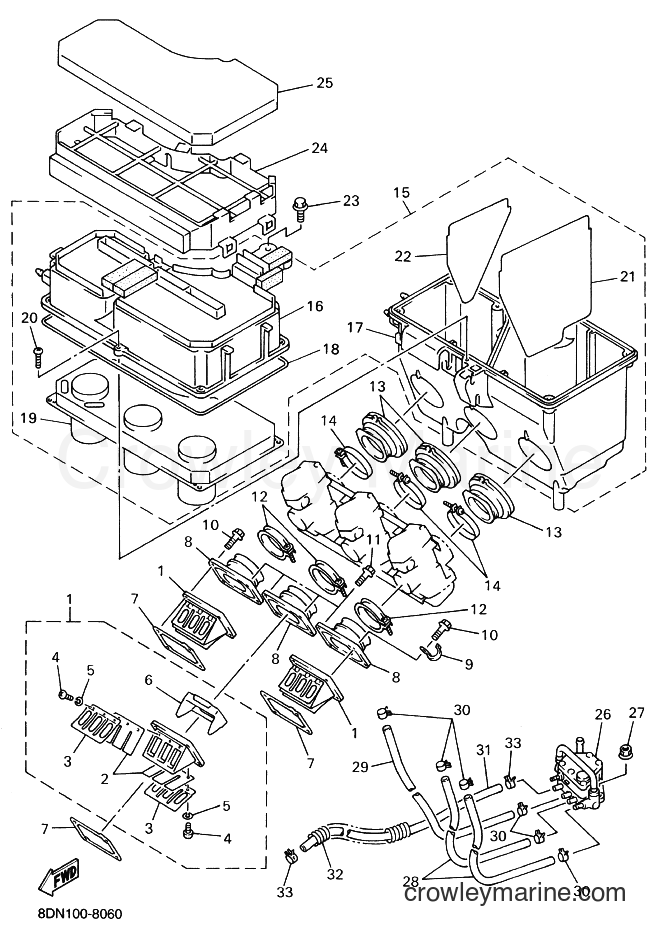Yamaha Motors SRX700LT (8DP1) [020] - INTAKE