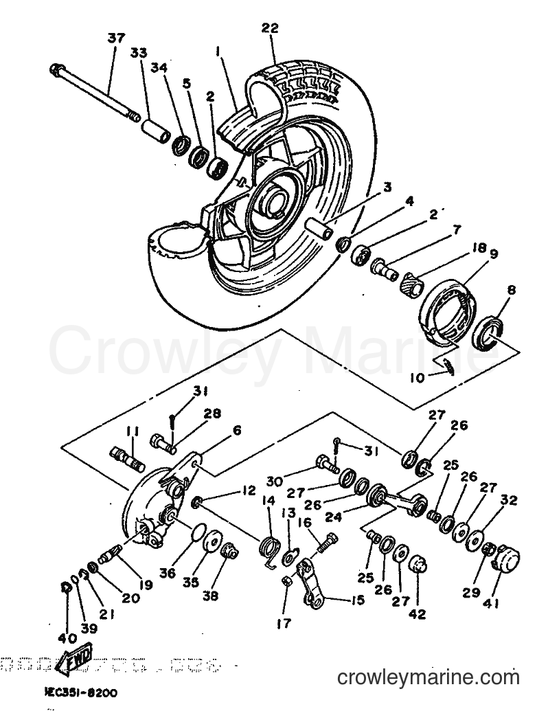 1988 Scooter CH50 - CH50 (3EC2) [999] - FRONT WHEEL