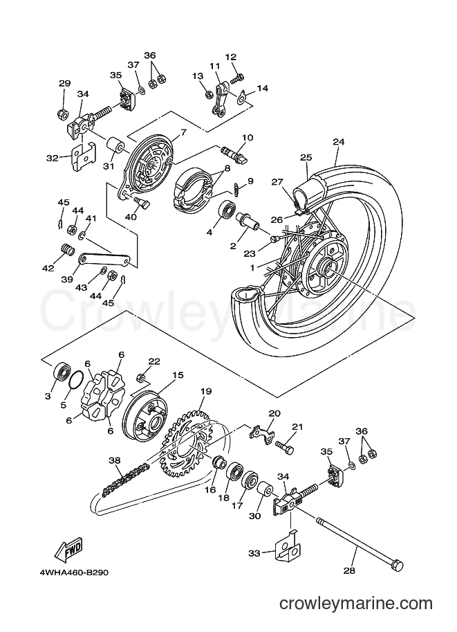 2003 Street Bike V110E - V110E (4WHC) [010] - REAR WHEEL