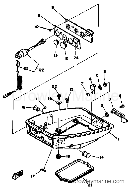 Yamaha Motors 8SJ - BOTTOM COWLING