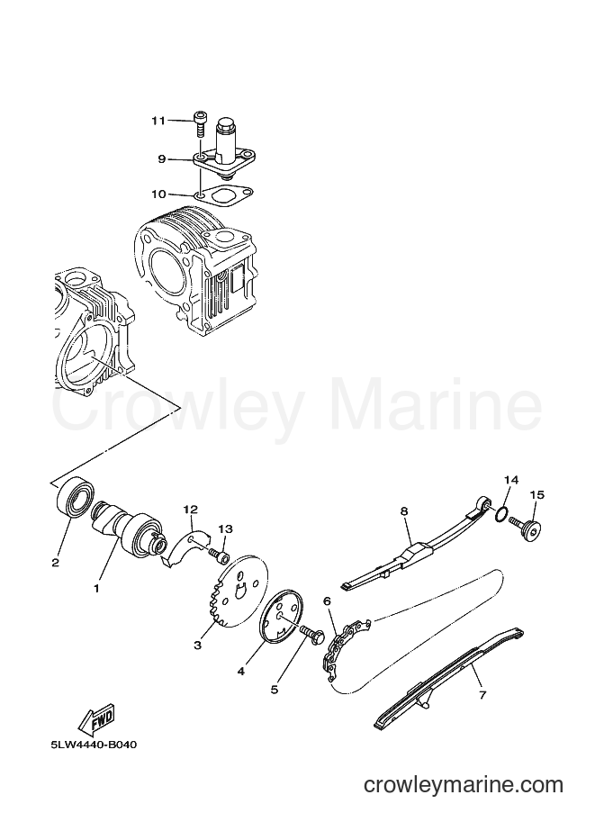 2003 Scooter AT115 - AT115 (5MX4) [010] - CAMSHAFT & CHAIN