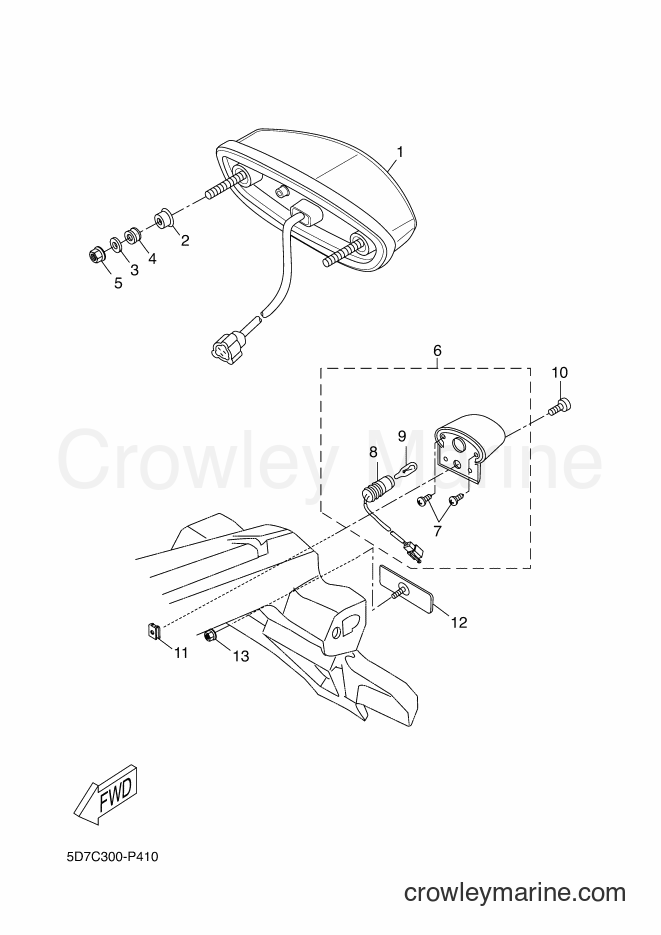2015 Sport Bike MT125A - MT125A (5D7D) [080] - TAILLIGHT