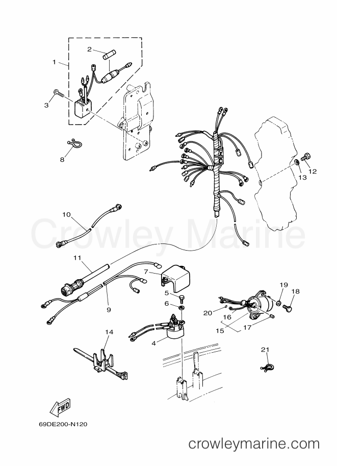 Yamaha Motors E60HMHDL (69DE) [070] - ELECTRICAL 3