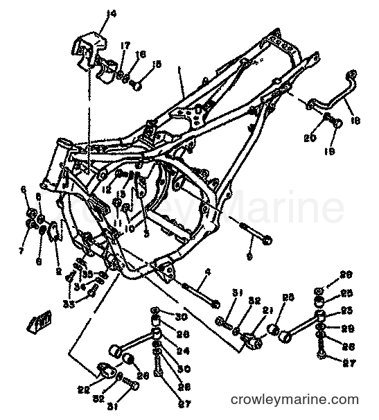 1981 Street Bike RD250LC - RD250LC (4L1) [999] - FRAME