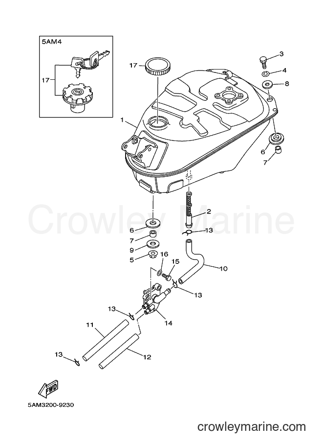1999 Scooter T105E - T105E (5AM3) [010] - FUEL TANK