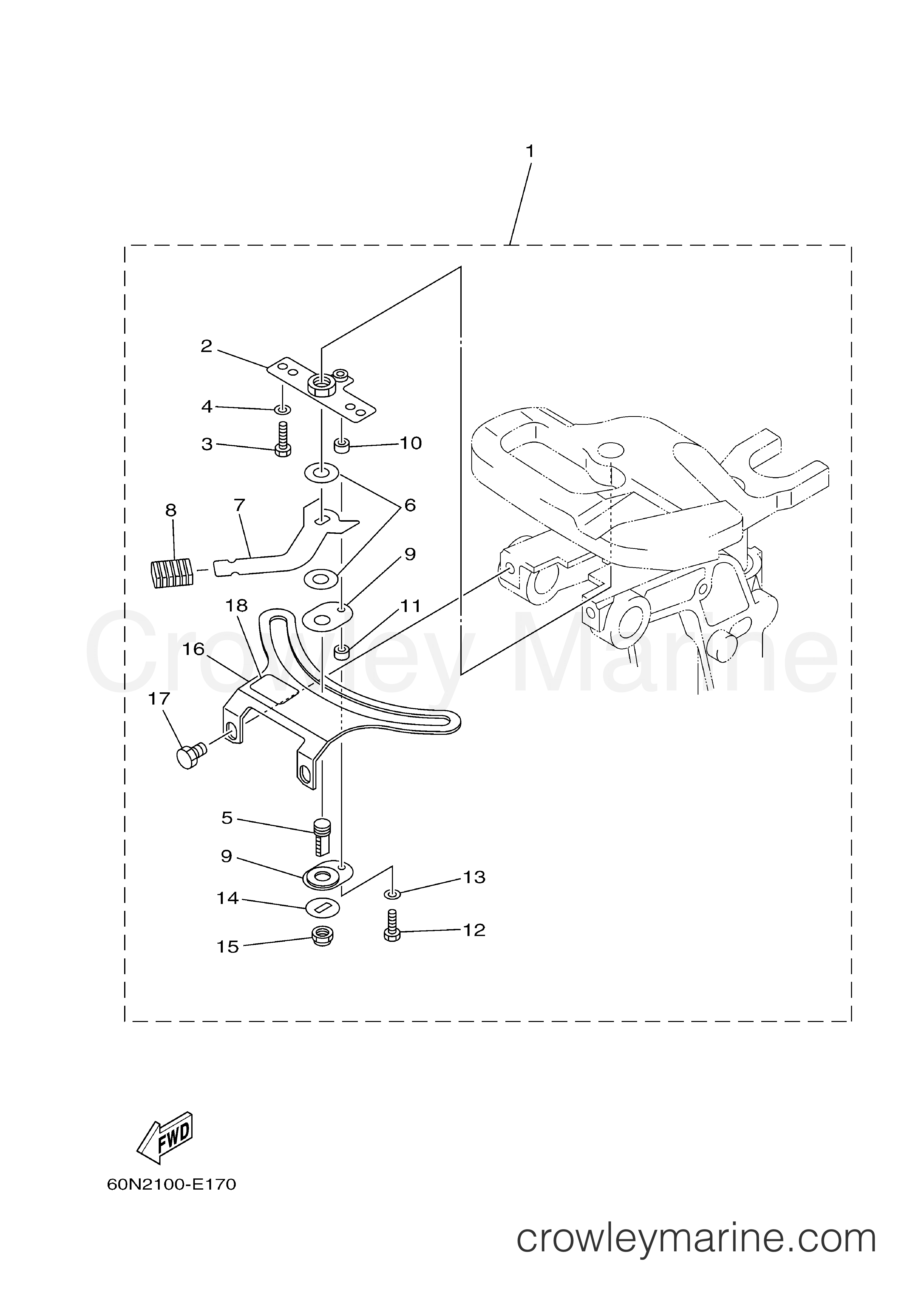 Yamaha Motors F6MSH - STEERING FRICTION